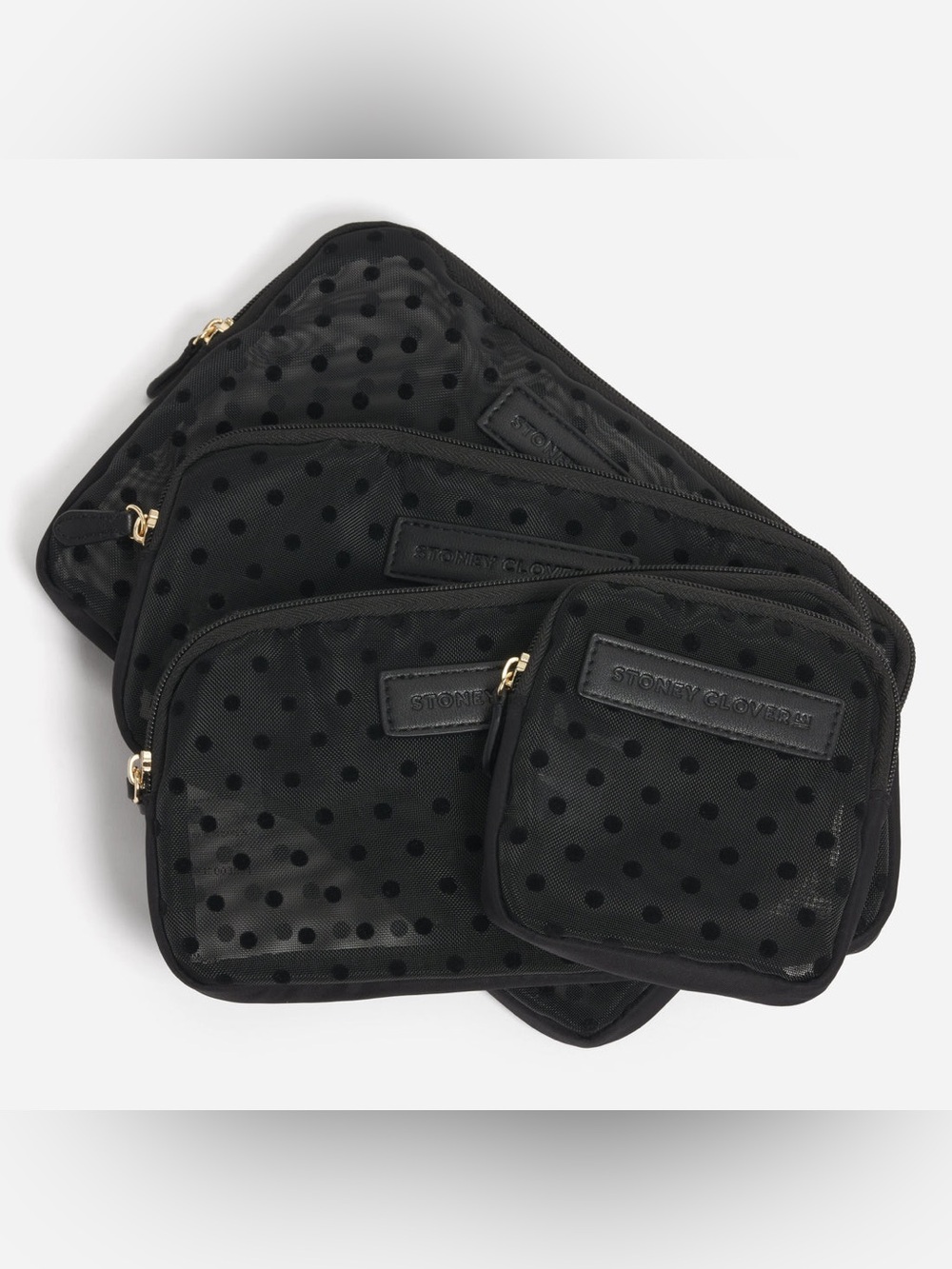 Stoney Clover Lane Noir Dot Mesh Inserts Set